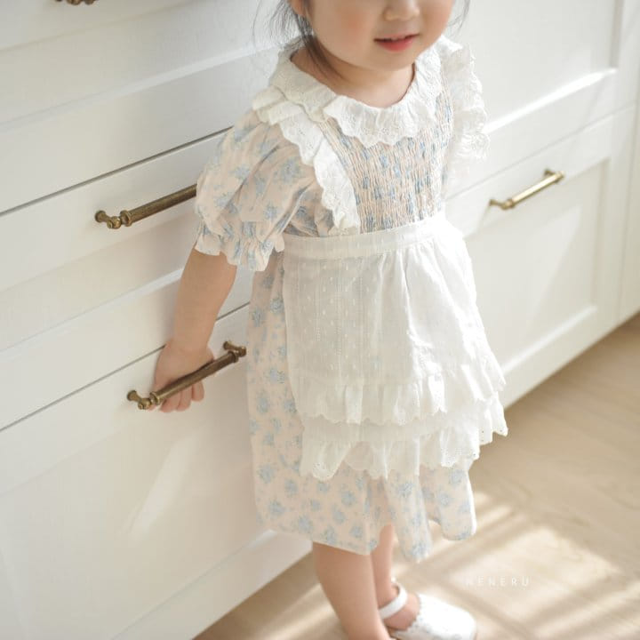 Neneru - Korean Children Fashion - #stylishchildhood - Balnc Apron - 2