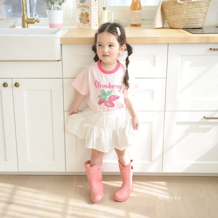 Neneru - Korean Children Fashion - #todddlerfashion - Strawberry Tee - 4