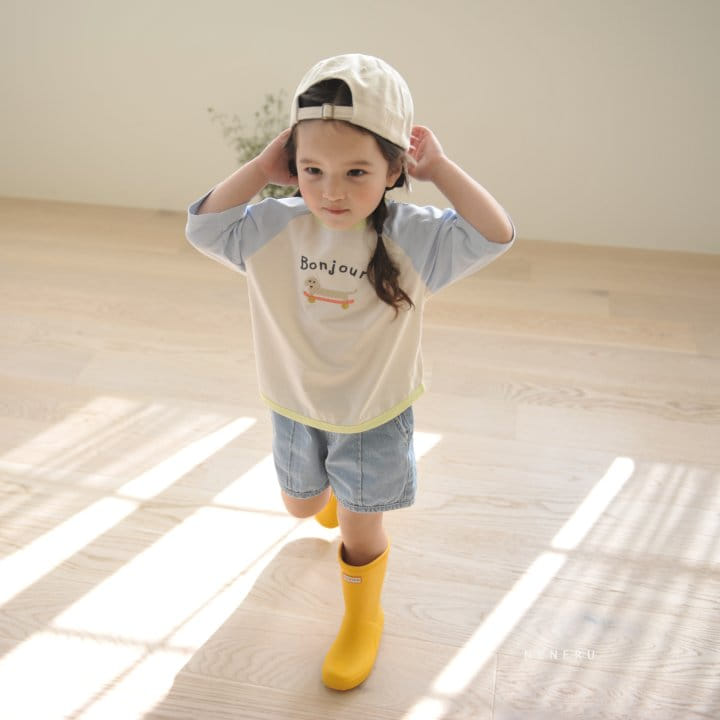 Neneru - Korean Children Fashion - #toddlerclothing - Bonjour Dog Tee - 2