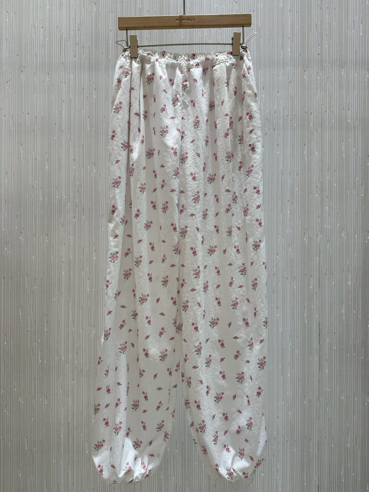 Neroli36 - Korean Women Fashion - #momslook - H Rose Pants - 2