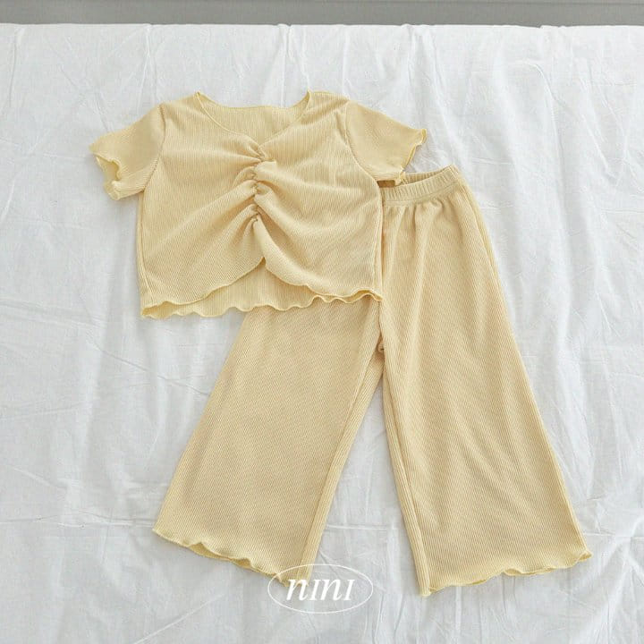 Ninibello - Korean Children Fashion - #magicofchildhood - Nini Shirring Pleats Top Bottom Set - 10