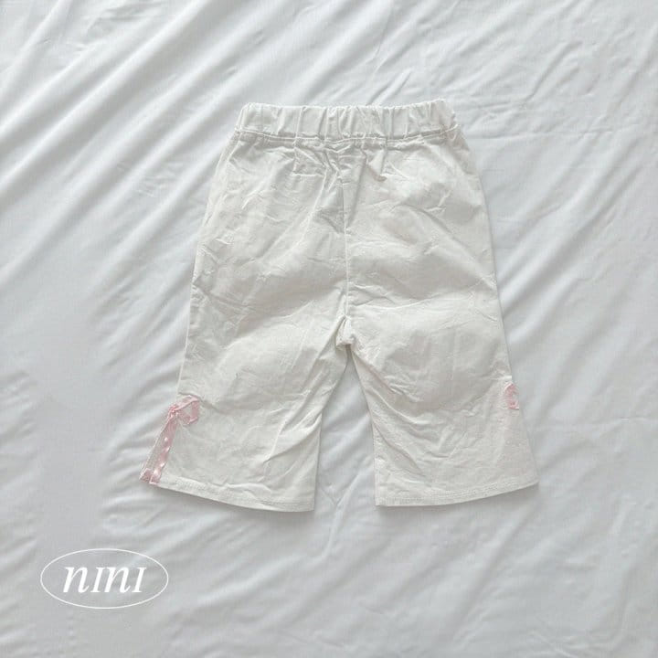 Ninibello - Korean Children Fashion - #littlefashionista - Ribbon Slit Boots Cut Pants - 4