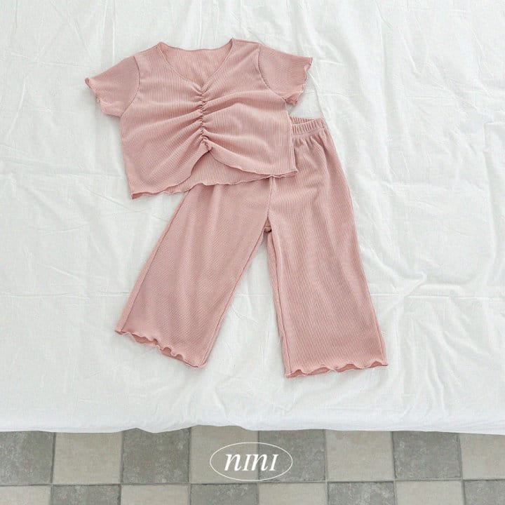 Ninibello - Korean Children Fashion - #minifashionista - Nini Shirring Pleats Top Bottom Set - 11