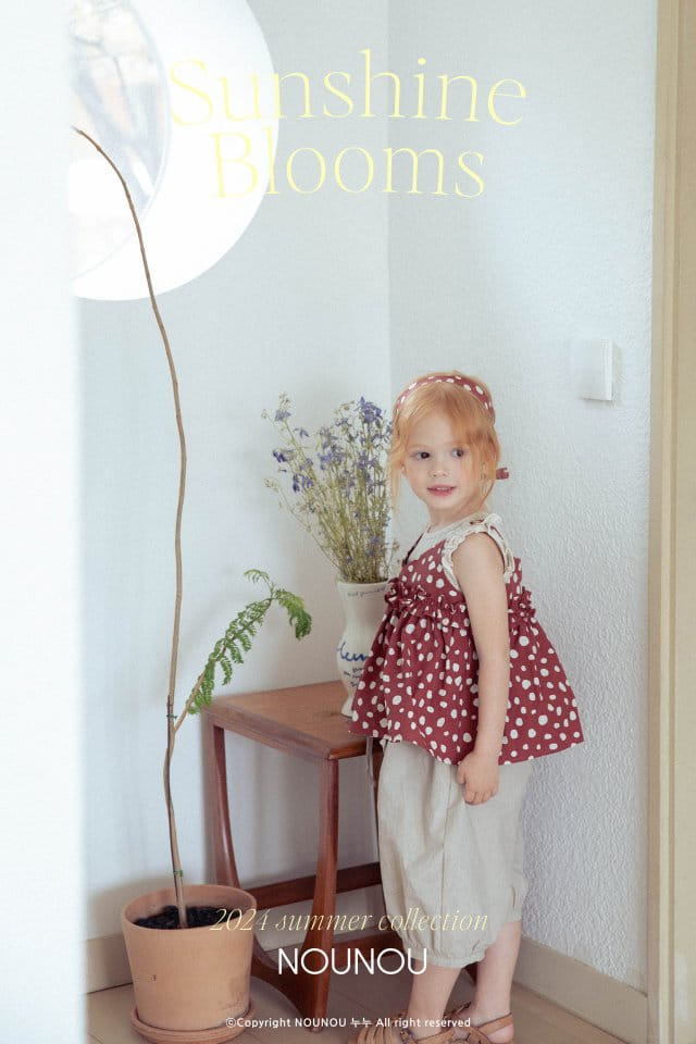 Nounou - Korean Children Fashion - #kidsshorts - Dot Bustier