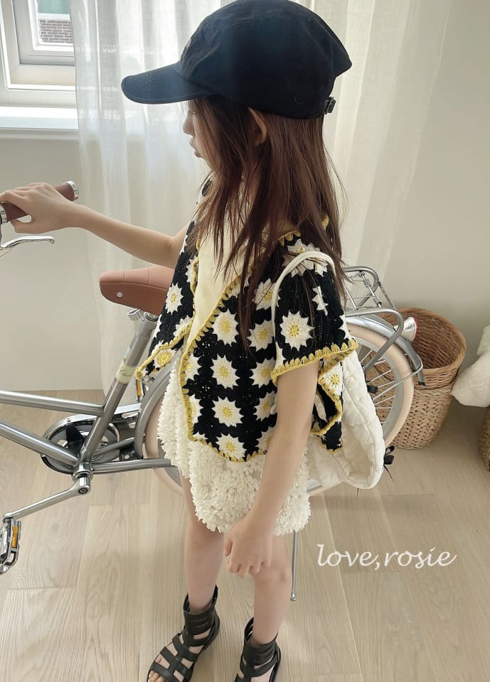 O Wa - Korean Children Fashion - #childrensboutique - Knit Embroidery Vest - 3