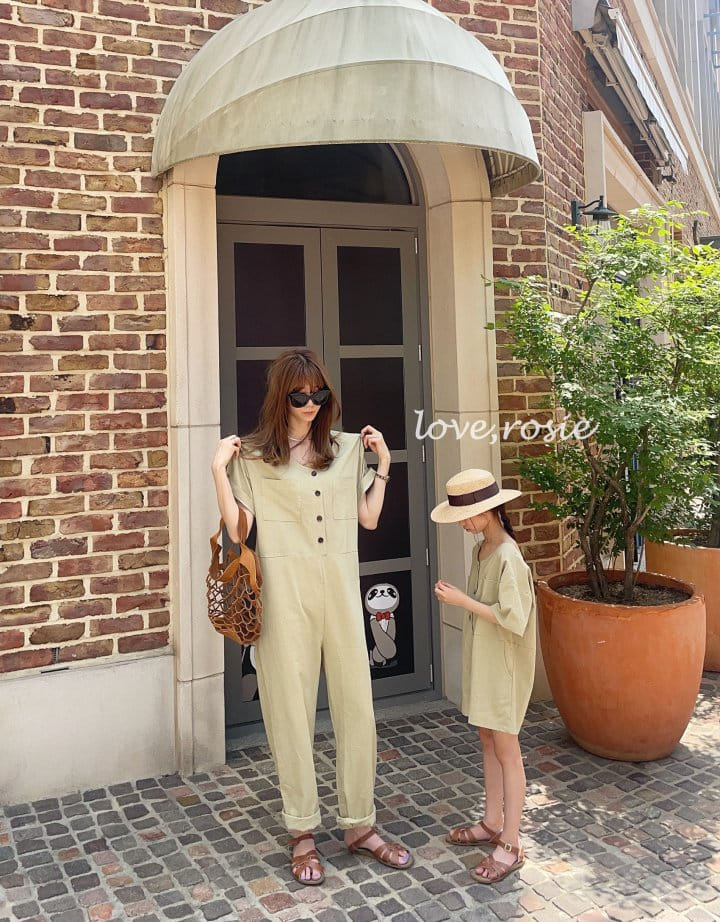 O Wa - Korean Children Fashion - #discoveringself - Nothing Linen Jumpsuit With Mom - 4