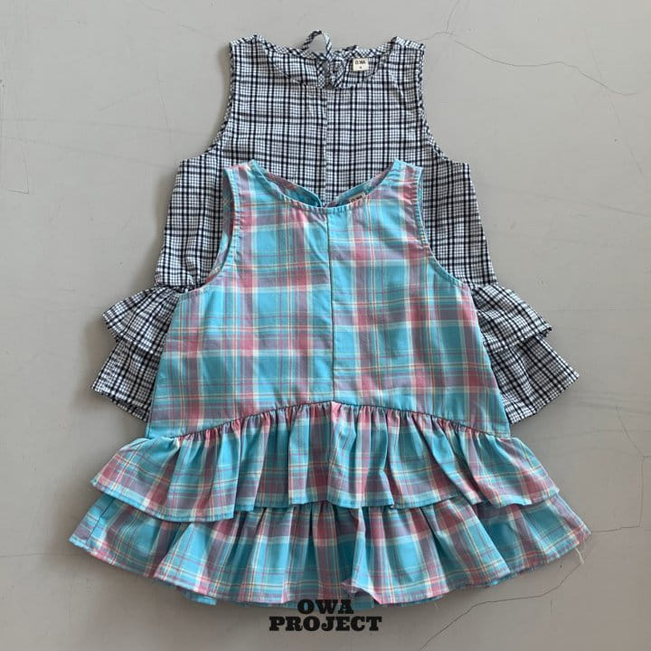 O Wa - Korean Children Fashion - #kidsshorts - Check Kan Kan One-Piece 