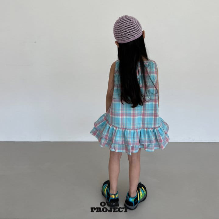 O Wa - Korean Children Fashion - #magicofchildhood - Check Kan Kan One-Piece  - 6