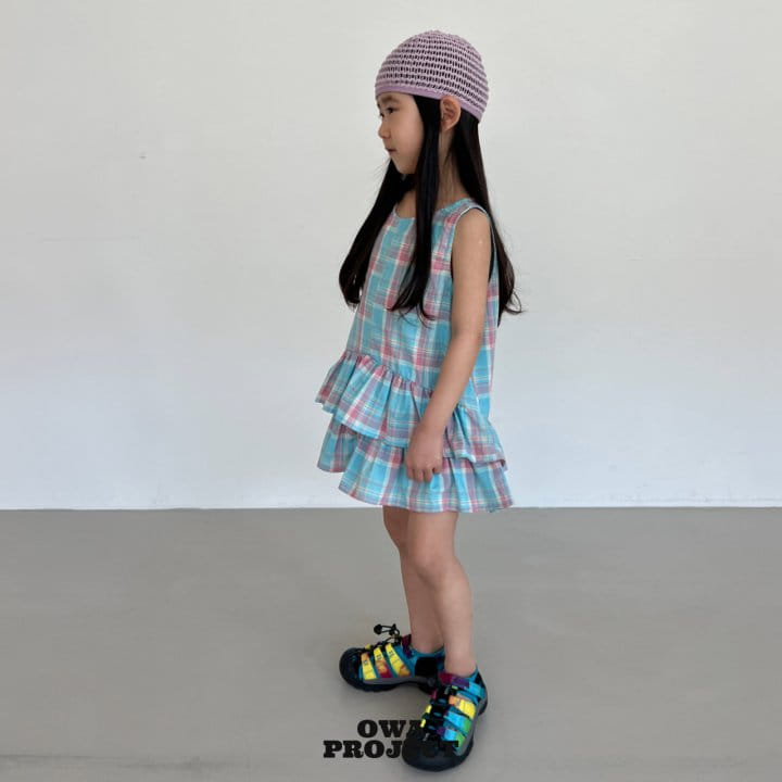 O Wa - Korean Children Fashion - #minifashionista - Check Kan Kan One-Piece  - 7
