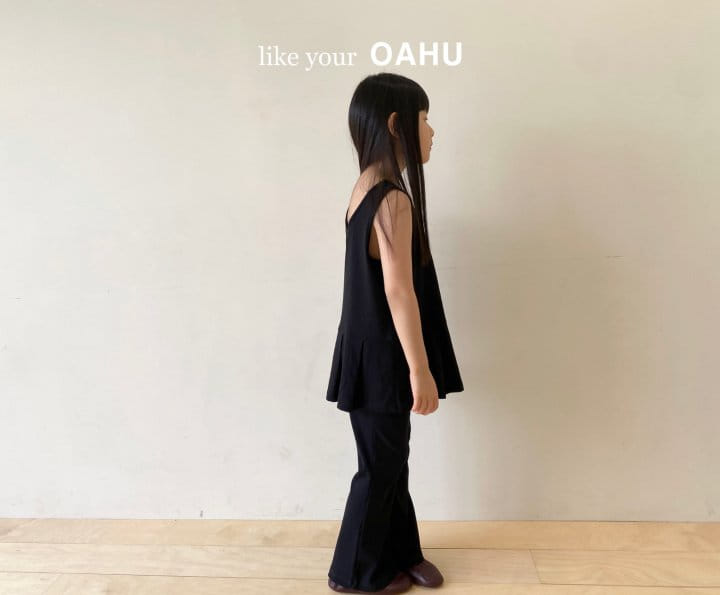 O'Ahu - Korean Children Fashion - #designkidswear - Coco Pleats Long Sleeveless Tee - 3