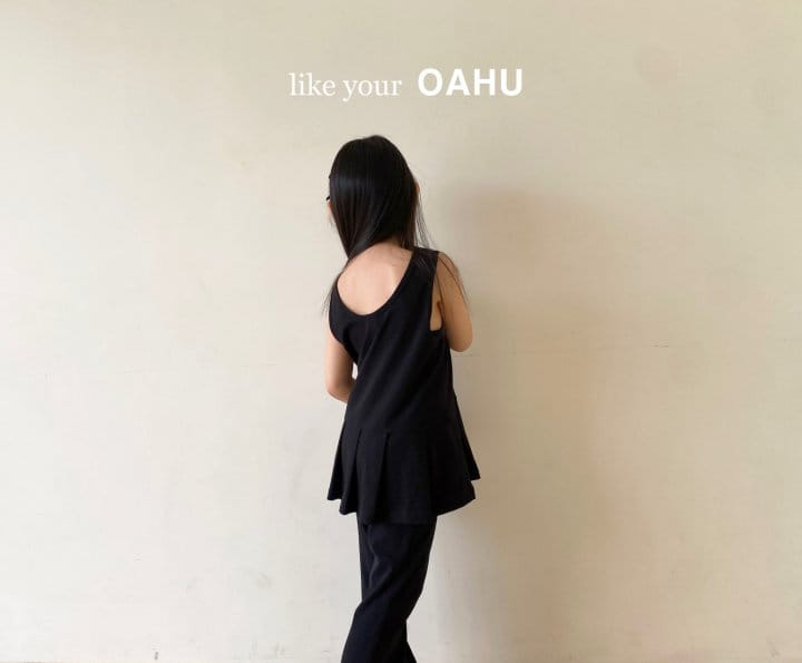 O'Ahu - Korean Children Fashion - #designkidswear - Coco Pleats Long Sleeveless Tee - 4