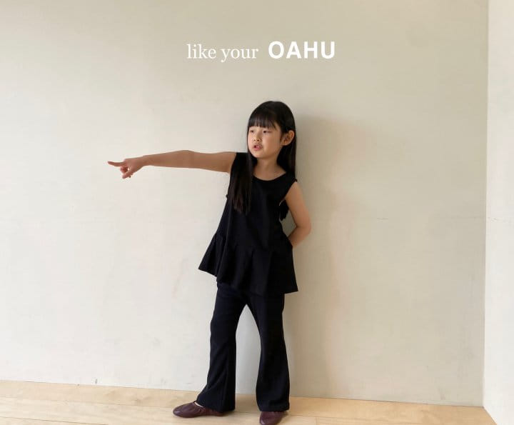 O'Ahu - Korean Children Fashion - #fashionkids - Coco Pleats Long Sleeveless Tee - 5