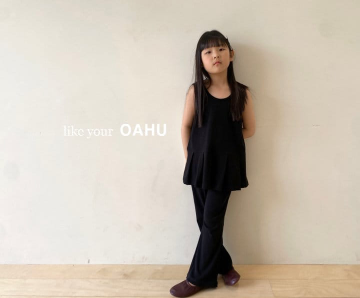 O'Ahu - Korean Children Fashion - #kidsshorts - Coco Pleats Long Sleeveless Tee - 6