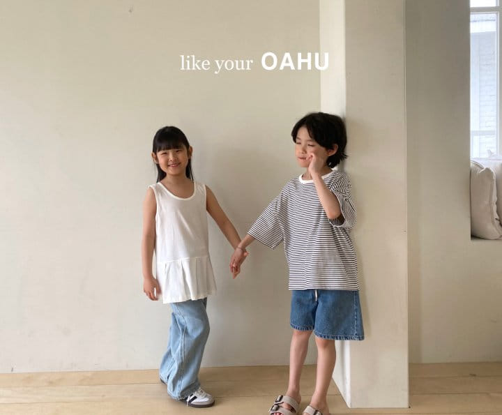 O'Ahu - Korean Children Fashion - #littlefashionista - Coco Pleats Long Sleeveless Tee - 10