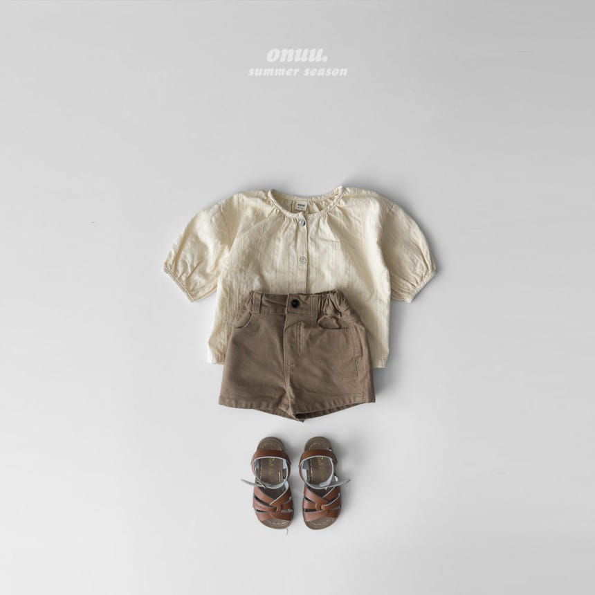 Onu - Korean Children Fashion - #littlefashionista - Shirring Blouse - 6