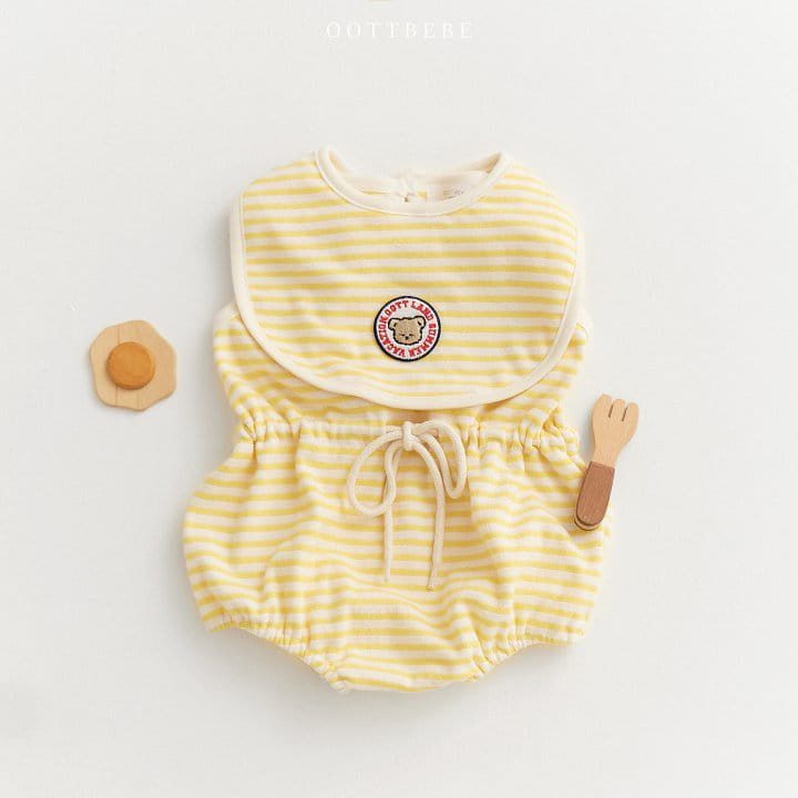 Oott Bebe - Korean Baby Fashion - #babyclothing - Oott Land ST Bib - 2