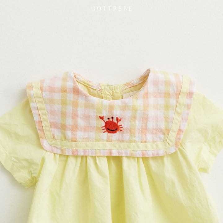 Oott Bebe - Korean Baby Fashion - #babyclothing - Crap Collar Body Suit - 9