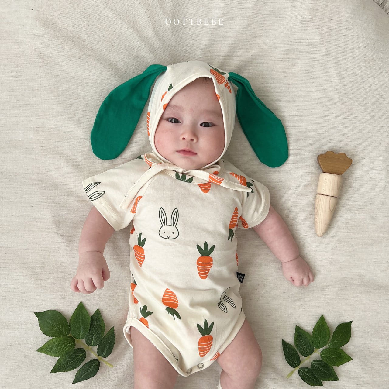 Oott Bebe - Korean Baby Fashion - #babyfashion - Vegetable Short Sleeve Set - 8