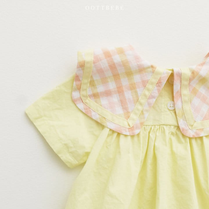 Oott Bebe - Korean Baby Fashion - #babyfever - Crap Collar Body Suit - 11