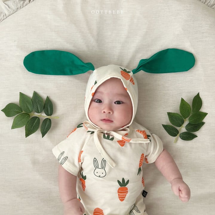Oott Bebe - Korean Baby Fashion - #babygirlfashion - Vegetable Short Sleeve Set - 10