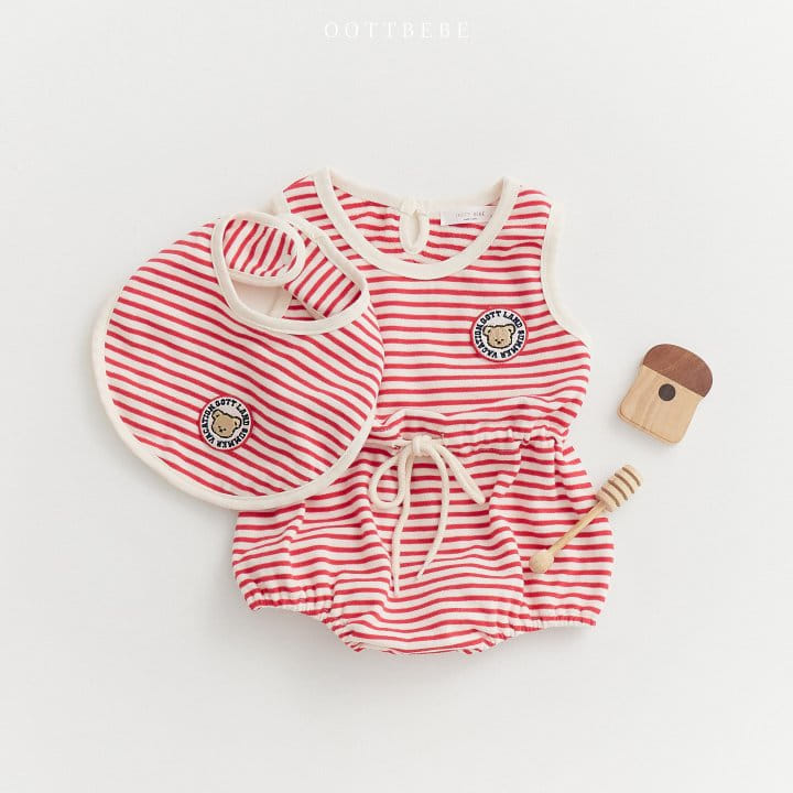 Oott Bebe - Korean Baby Fashion - #babyoutfit - Oott Land ST Bib - 9