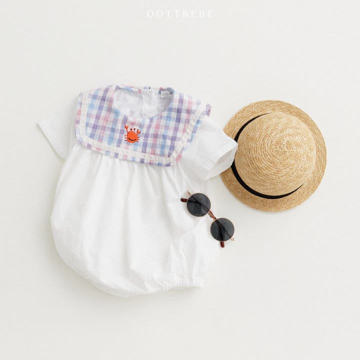 Oott Bebe - Korean Baby Fashion - #babywear - Crap Collar Body Suit - 3