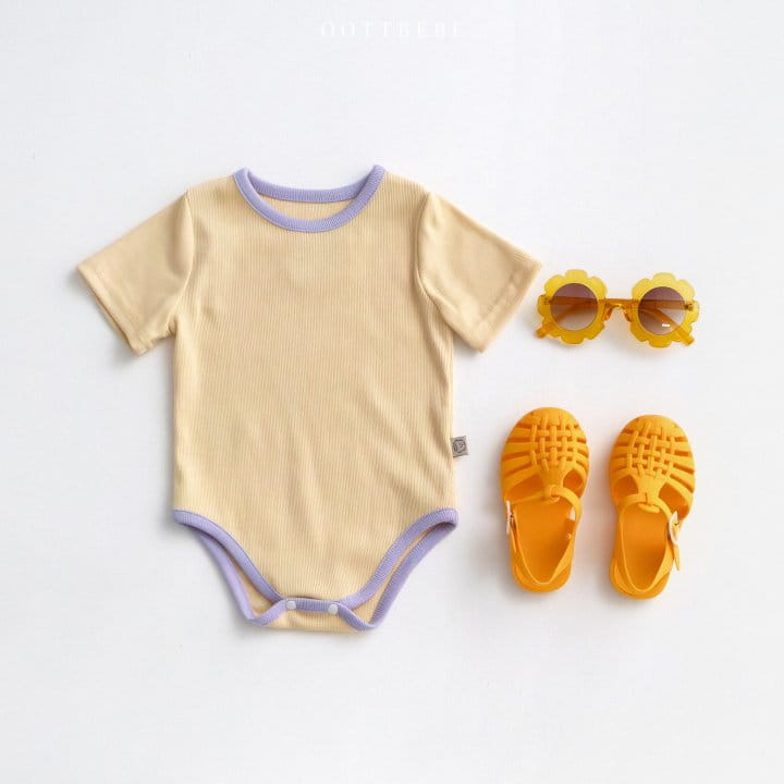 Oott Bebe - Korean Baby Fashion - #babywear - Wish Modal Body Suit - 2