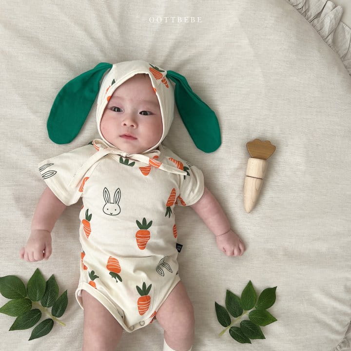 Oott Bebe - Korean Baby Fashion - #onlinebabyshop - Vegetable Short Sleeve Set - 3