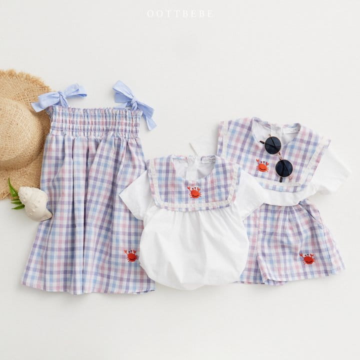 Oott Bebe - Korean Baby Fashion - #smilingbaby - Crap Collar Body Suit - 6