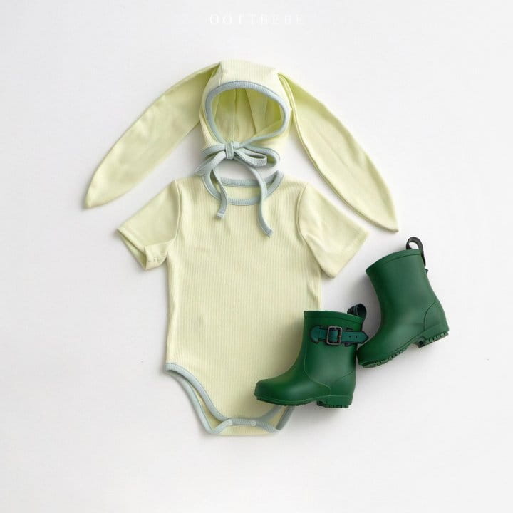 Oott Bebe - Korean Children Fashion - #childofig - Wish Modal Rabbit Bonnet - 7