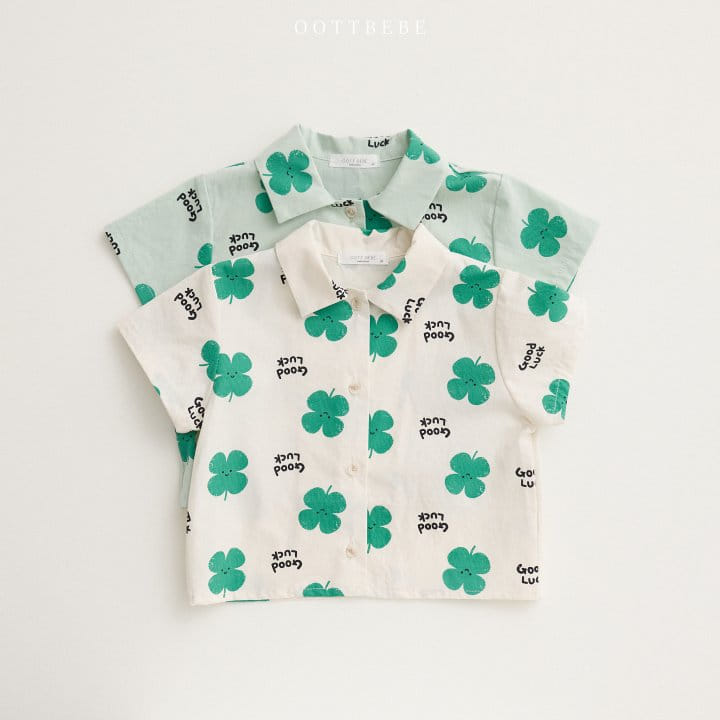 Oott Bebe - Korean Children Fashion - #childofig - Clover Short Shirt - 10