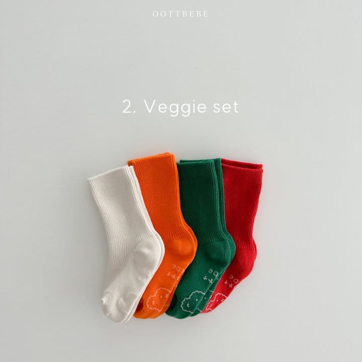 Oott Bebe - Korean Children Fashion - #childrensboutique - Vegetable Socks Set
