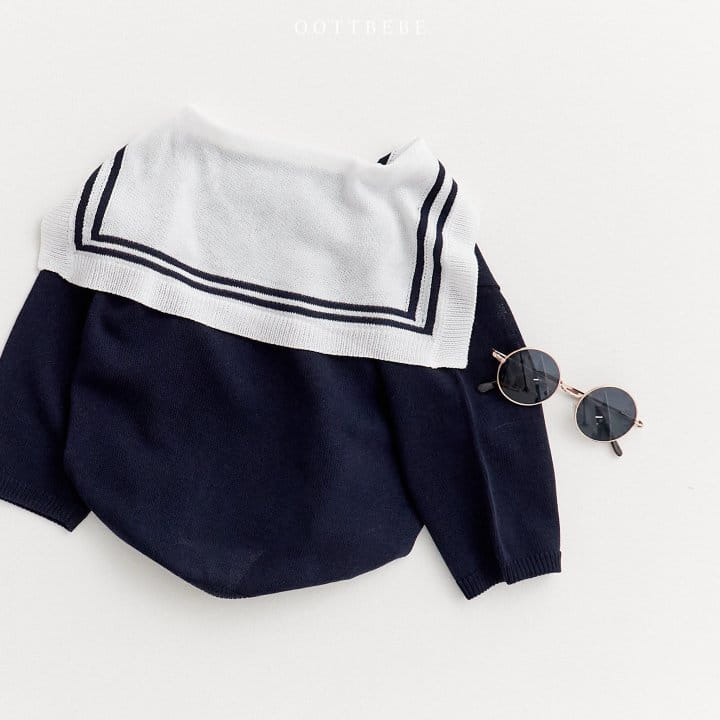 Oott Bebe - Korean Children Fashion - #designkidswear - Summer Sailor Knit Cardigan - 8