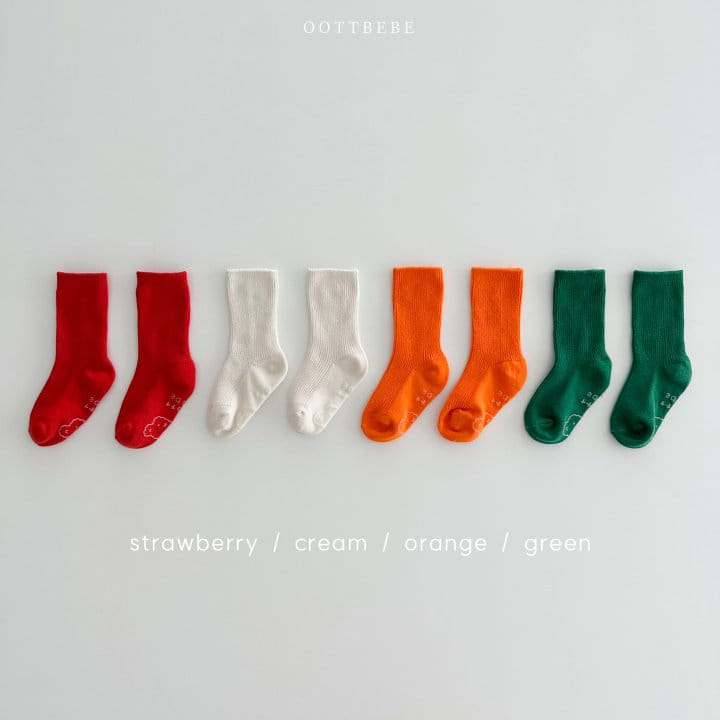 Oott Bebe - Korean Children Fashion - #discoveringself - Vegetable Socks Set - 3