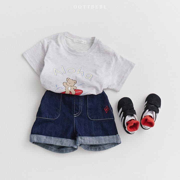 Oott Bebe - Korean Children Fashion - #kidsshorts - Pocket Roll Up Shorts - 5