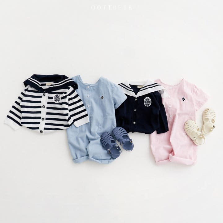 Oott Bebe - Korean Children Fashion - #kidsshorts - Summer Sailor Knit Cardigan - 11