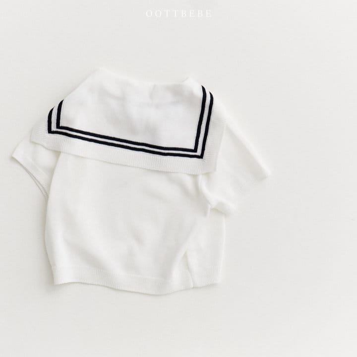 Oott Bebe - Korean Children Fashion - #kidsshorts - Marine Sailor Knit Tee - 10