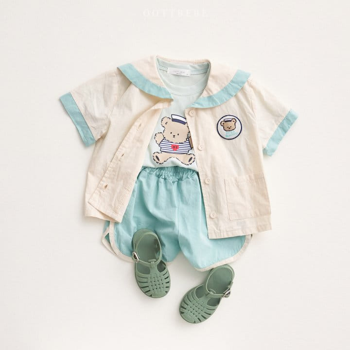 Oott Bebe - Korean Children Fashion - #kidsshorts - Oott Marine Tee - 10