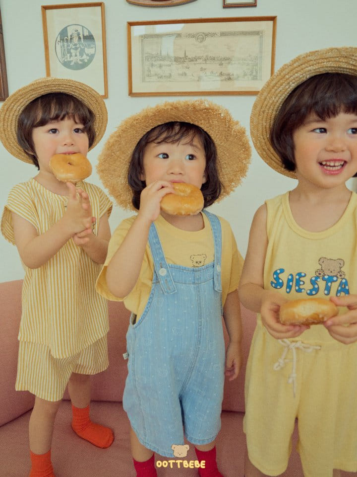 Oott Bebe - Korean Children Fashion - #kidsshorts - Straw Hat - 4
