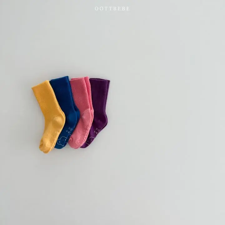 Oott Bebe - Korean Children Fashion - #kidsstore - Color Socks Set - 5
