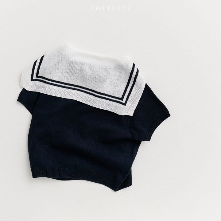 Oott Bebe - Korean Children Fashion - #kidsstore - Marine Sailor Knit Tee - 11