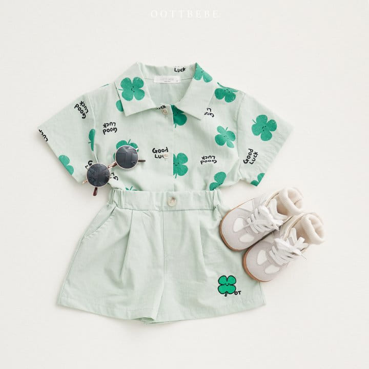 Oott Bebe - Korean Children Fashion - #littlefashionista - Clover Short Shirt - 6