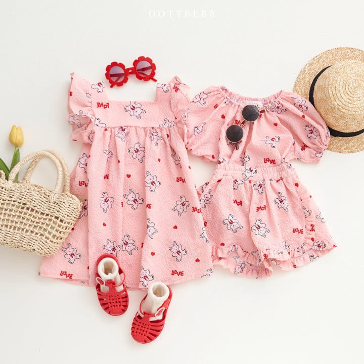 KIDS NECK FRILL ONE PIECE 4-10 BAMBINO BLISS main image 1