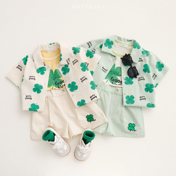 Oott Bebe - Korean Children Fashion - #magicofchildhood - Clover Short Shirt - 7