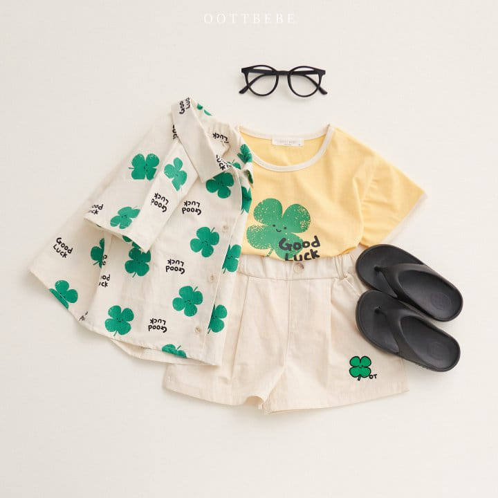 Oott Bebe - Korean Children Fashion - #prettylittlegirls - Clover Short Shirt - 9