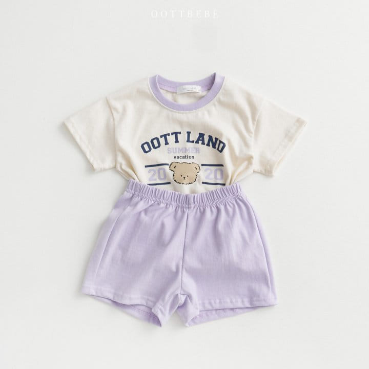 Oott Bebe - Korean Children Fashion - #stylishchildhood - Oott Land Top Bottom Set - 11