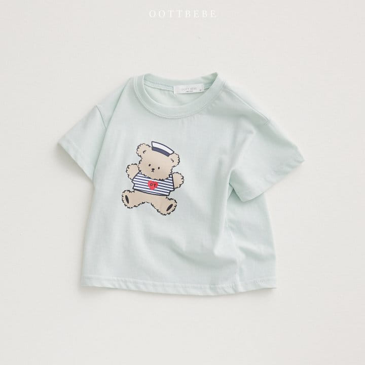 Oott Bebe - Korean Children Fashion - #toddlerclothing - Oott Marine Tee - 3