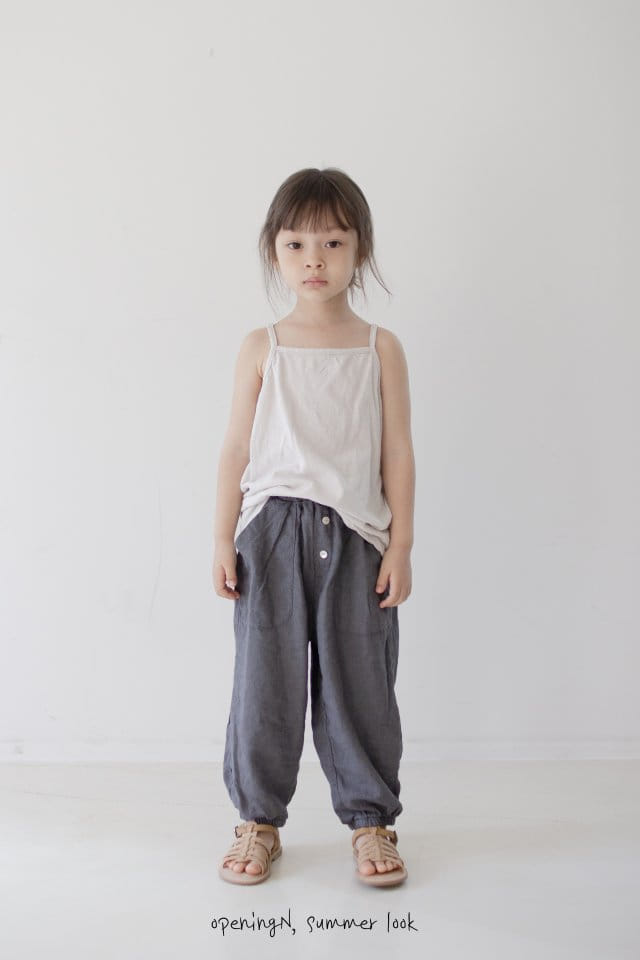 Opening & - Korean Children Fashion - #fashionkids - Mist Button Pants - 2