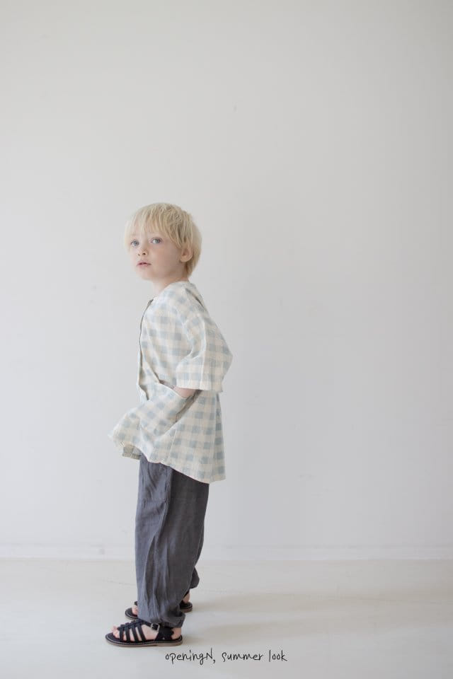 Opening & - Korean Children Fashion - #kidsshorts - Mist Button Pants - 3