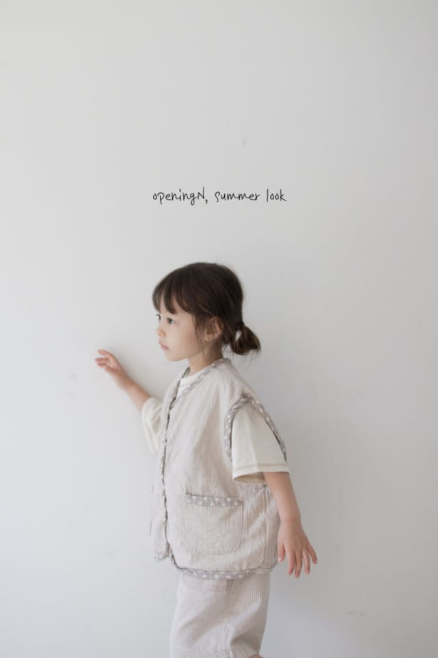 Opening & - Korean Children Fashion - #minifashionista - Dot Vest - 2